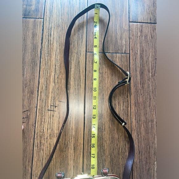 Vintage🤎top handle crossbody bag kiss lock bag leather bag oroton bag - Picture 10 of 16